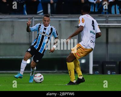 Porto Alegre, Brésil. 07th juin 2022. RS - Porto Alegre - 06/07/2022 - BRÉSILIEN B 2022 - GREMIO X NOVORIZINO - joueur de Janderson pour Gremio lors d'un match contre Novorizontino au stade Arena do Gremio pour le championnat brésilien B 2022. Photo: Maxi Franzoi/AGIF/Sipa USA crédit: SIPA USA/Alay Live News Banque D'Images