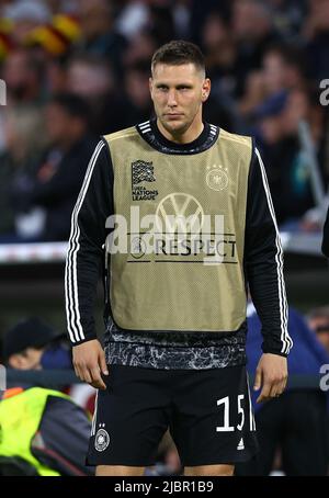 Munich, Allemagne, 7th juin 2022. Niklas Sule d'Allemagne lors du match de l'UEFA Nations League à l'Allianz Arena de Munich. Le crédit photo devrait se lire: David Klein / Sportimage Banque D'Images