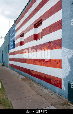 Mural, Deep Ellum, Dallas, Texas, États-Unis d'Amérique. Banque D'Images