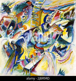 Peinture Wassily Kandinsky, improvisation Klamm, peinture abstraite à l'huile sur toile, 1914 - Art moderne Banque D'Images