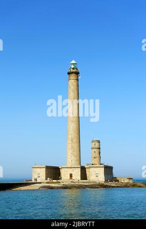 France, Manche, Cotentin, Gatteville le phare ou phare de Gatteville le phare de Gatteville, Barfleur et Gatteville le phare ou le sémaphore à la pointe de Barfleur Banque D'Images