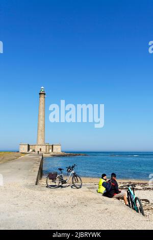 France, Manche, Cotentin, Gatteville le Phare ou Gatteville Phare, Gatteville phare ou Gatteville Barfleur phare à la pointe de Barfleur Banque D'Images