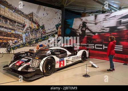 France, Sarthe, le Mans, le musée de l'automobile de Sarthe, le musée des 24 heures du Mans Banque D'Images