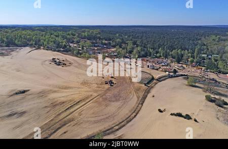 France, Oise, Ermenonville, la mer de sable (la Mer de sable) (vue aérienne) Banque D'Images