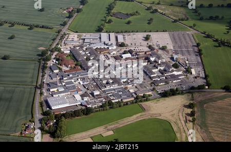 Vue aérienne de l'hôpital de Leighton près de Crewe Banque D'Images