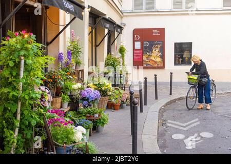 France, Paris, quartier latin, place Furstemberg Banque D'Images