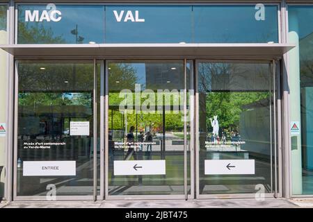 France, Val de Marne, Vitry sur Seine, Musée d'art contemporain du Val de Marne (MAC Val), l'entrée Banque D'Images