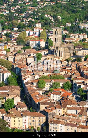 France, Hérault, Lodeve, escale sur le chemin de Saint-Jacques-de-Compostelle en chemin d'Arles (via Tolosana) Banque D'Images