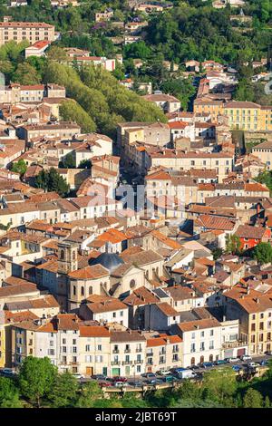 France, Hérault, Lodeve, escale sur le chemin de Saint-Jacques-de-Compostelle en chemin d'Arles (via Tolosana) Banque D'Images