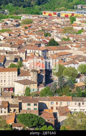 France, Hérault, Lodeve, escale sur le chemin de Saint-Jacques-de-Compostelle en chemin d'Arles (via Tolosana) Banque D'Images