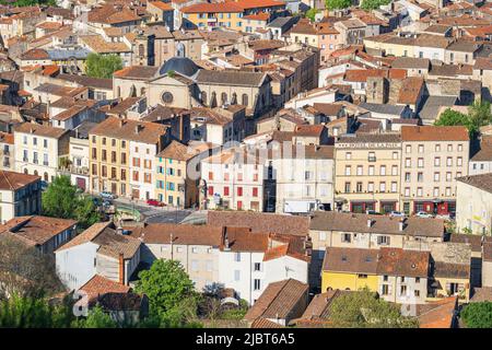 France, Hérault, Lodeve, escale sur le chemin de Saint-Jacques-de-Compostelle en chemin d'Arles (via Tolosana) Banque D'Images