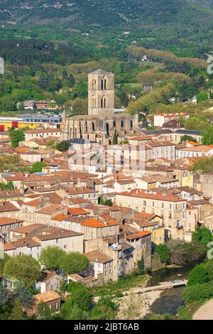 France, Hérault, Lodeve, escale sur le chemin de Saint-Jacques-de-Compostelle en chemin d'Arles (via Tolosana) Banque D'Images