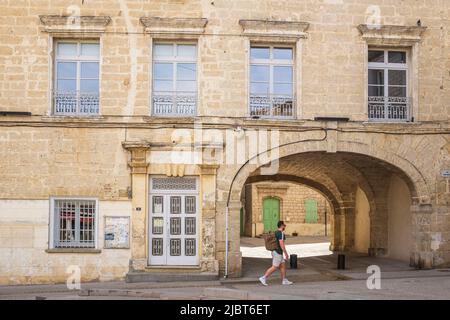 France, Herault, Gignac, ancienne mairie du 17th siècle Banque D'Images