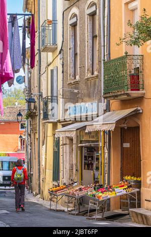 France, Hérault, Gignac, rue Saint-Michel, une des principales ruelles du centre historique Banque D'Images