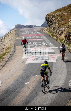 France, Savoie, Parc national de la Vanoise, Bonneval-sur-Arc, Col de l'Iseran (2770 m) sur la route des grandes Alpes, entre Val-d'Isère et Bonneval-sur-Arc Banque D'Images