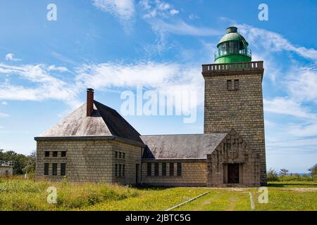 France, Seine Maritime, phare d'Ailly, Sainte Marguerite sur Mer, pays de Caux, Côte d'Albâtre Banque D'Images