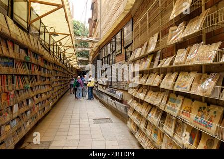 Égypte, le Caire, le Vieux Caire, quartier copte, librairie Banque D'Images