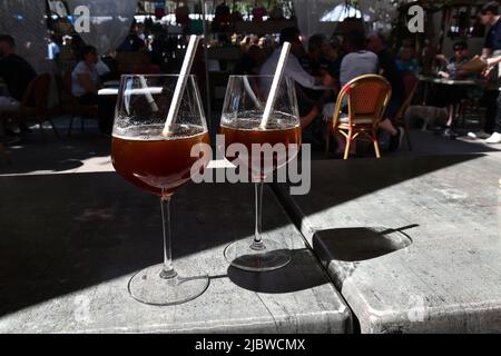Café glacé café glacé en France Banque D'Images