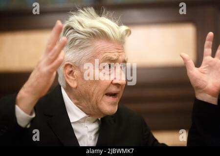 Kiev, Ukraine. 18th novembre 2017. Le réalisateur, scénariste, producteur et acteur américain David Lynch est arrivé en Ukraine pour ouvrir un bureau de sa fondation caritative. Le réalisateur David Keith Lynch (né 20 janvier 1946) est un cinéaste américain, peintre, artiste visuel, acteur, musicien, et écrivain. (Photo de Mykhaylo Palinchak/SOPA Images/Sipa USA) crédit: SIPA USA/Alay Live News Banque D'Images