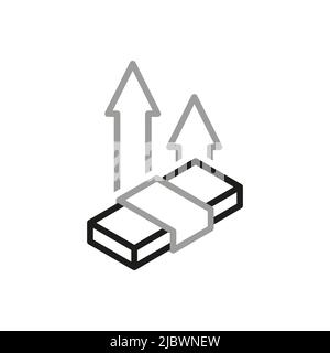 Simple de mouvement d'argent icônes de vecteur liées. Icône croissance des bénéfices et des revenus de style linéaire. Contour vectoriel modifiable. Illustration de Vecteur