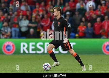 Frenkie de Jong des pays-Bas en action pendant le match Banque D'Images