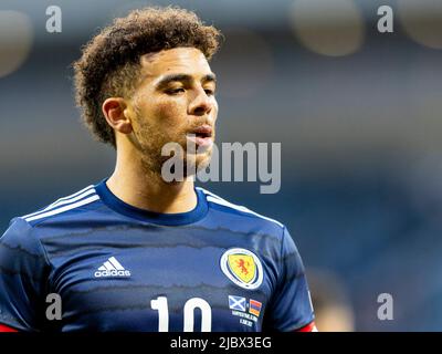 Hampden Park, Glasgow, Royaume-Uni. 8th juin 2022. UEF Nations League football, Ecosse contre Arménie; Che Adams of Scotland Credit: Action plus Sports/Alamy Live News Banque D'Images