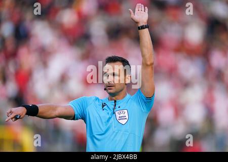 BRUXELLES, BELGIQUE - JUIN 8 : arbitre Ivan Kruzliak (SVK) lors de la Ligue des Nations de l'UEFA Un match du Groupe 4 entre la Belgique et la Pologne au Stade Roi Baudouin sur 8 juin 2022 à Bruxelles, Belgique (photo de Joris Verwijst/Orange Pictures) Banque D'Images