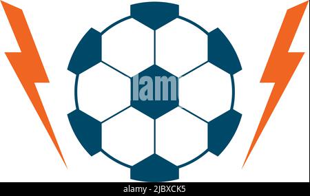 modèle vectoriel avec logo football Illustration de Vecteur