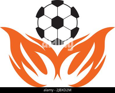modèle vectoriel avec logo football Illustration de Vecteur