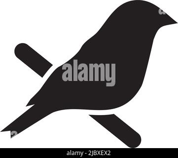 Modèle d'illustration vectoriel de design de logo d'icône d'oiseau Illustration de Vecteur