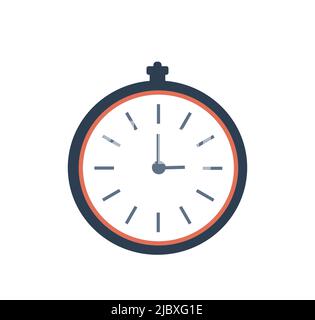 Vecteur d'icône de gestion du temps isolé. Conception plate. Illustration de Vecteur