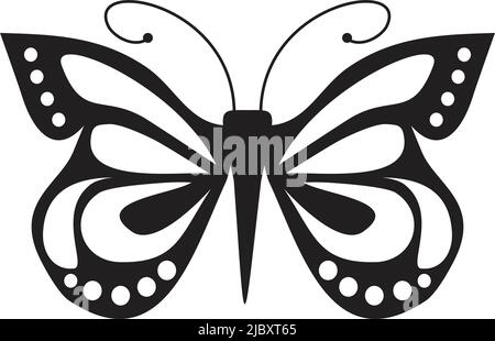 Modèle vectoriel d'inspiration avec logo papillon Illustration de Vecteur