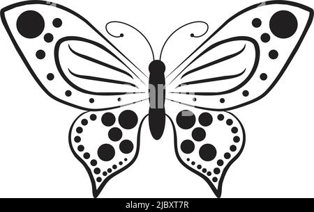 Modèle vectoriel d'inspiration avec logo papillon Illustration de Vecteur
