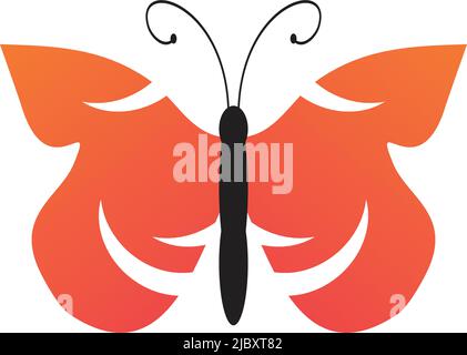 Modèle vectoriel d'inspiration avec logo papillon Illustration de Vecteur