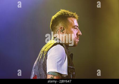 Rome, Italie. 07th juillet 2018. Silvano Albanese mieux connu par son nom de scène Coez se produit sur scène à Rock à Rome. (Photo de Valeria Magri/SOPA Images/Sipa USA) crédit: SIPA USA/Alay Live News Banque D'Images