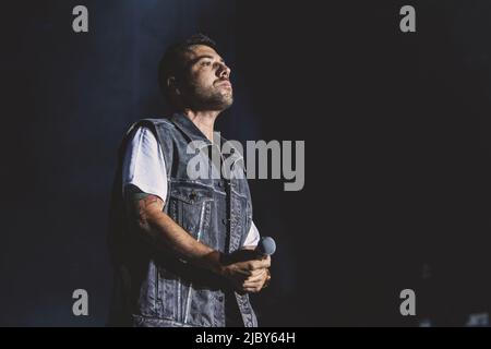 Rome, Italie. 07th juillet 2018. Silvano Albanese mieux connu par son nom de scène Coez se produit sur scène à Rock à Rome. (Photo de Valeria Magri/SOPA Images/Sipa USA) crédit: SIPA USA/Alay Live News Banque D'Images