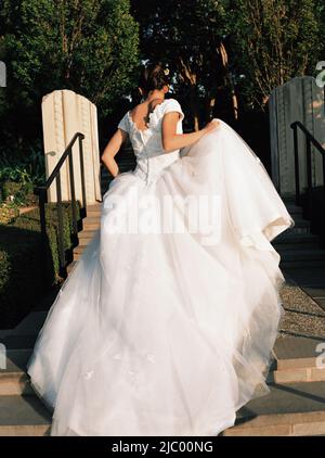 Vue arrière d'une épouse Banque D'Images