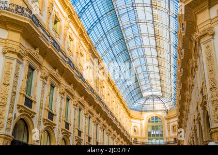 Galerie Vittorio Emanuele II à Milan, Italie. Banque D'Images