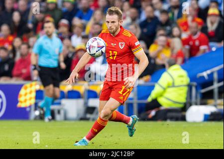 08-06-2022: Sport: Pays de Galles contre Nederland CARDIFF, ROYAUME-UNI - JUIN 8: Rhys Norrington Davies (pays de Galles) pendant le match de la Ligue des Nations entre pays de Galles Banque D'Images