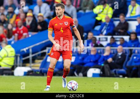 08-06-2022: Sport: Pays de Galles contre Nederland CARDIFF, ROYAUME-UNI - JUIN 8: Ben Davies (pays de Galles) pendant le match de la Ligue des Nations entre pays de Galles et Nederlan Banque D'Images