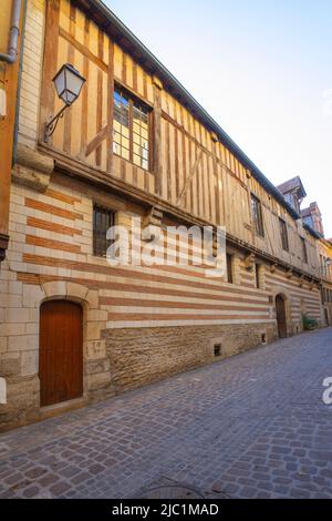 Hôtel de Mauroy (XVI) Maison de l'outil construite vers 1560, Troyes, Aube, Champagne-Ardenne, France. Banque D'Images