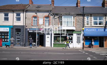 Plassey Street Penarth Town Centre Penarth South Wales Banque D'Images