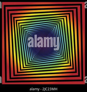illustration du vecteur d'illusion. illusion optique. Illustration de Vecteur