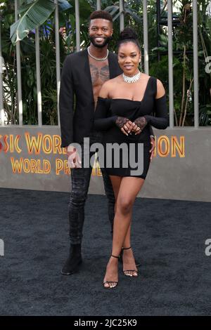 Los Angeles, Californie. 6th juin 2022. Alonzo Brown Slater, MEA Wilkerson aux arrivées de la première NATIONALE JURASSIC WORLD, TCL Chinese Theatre, Los Angeles, CA 6 juin 2022. Crédit : Priscilla Grant/Everett Collection/Alay Live News Banque D'Images