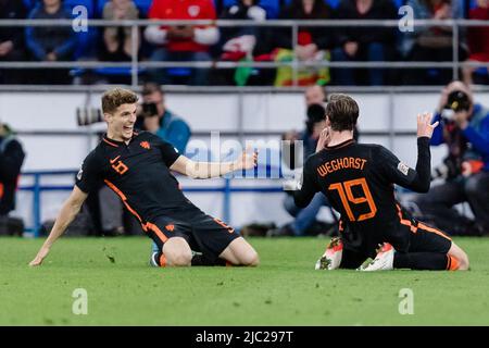 CARDIFF, PAYS DE GALLES - 08 JUIN 2022 : lors de la ligue A 2022 Nations League fixing entre pays de Galles et pays-Bas au stade de Cardiff City le 8th juin 2022. (Photo de John Smith/FAW) Banque D'Images