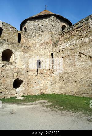 Forteresse d'Akkerman, sur les rives de l'estuaire de Dniester, citadelle principale et donte, cour intérieure, Bilhorod-Dnistrovskyi, région d'Odessa, Ukraine Banque D'Images