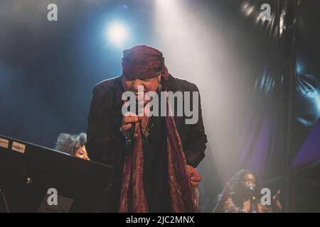 Rome, Italie. 17th juillet 2018. Steven Van Zandt (né Steven Lento connu sous le nom de Little Steven ou Miami Steve), il est plus connu comme un membre du groupe E Street Band de Bruce Springsteen, joue en direct sur scène avec son groupe les disciples de Soul à Villa Ada à Rome. (Photo de Valeria Magri/SOPA Images/Sipa USA) crédit: SIPA USA/Alay Live News Banque D'Images