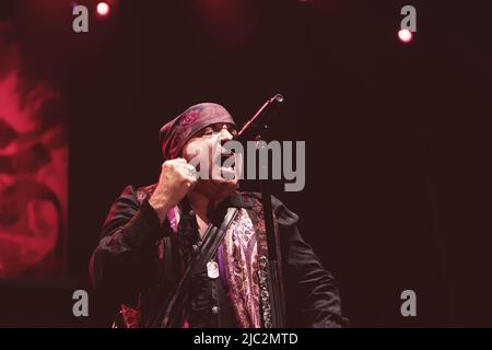 Rome, Italie. 17th juillet 2018. Steven Van Zandt (né Steven Lento connu sous le nom de Little Steven ou Miami Steve), il est plus connu comme un membre du groupe E Street Band de Bruce Springsteen, joue en direct sur scène avec son groupe les disciples de Soul à Villa Ada à Rome. (Photo de Valeria Magri/SOPA Images/Sipa USA) crédit: SIPA USA/Alay Live News Banque D'Images