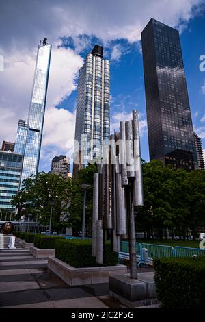 L'illustration montre une vue de la ville de New York de l'ONU des Nations Unies avant l'ouverture du séminaire: Les opportunités des Nations Unies en soutien logistique opérationnel, à New York, lors d'une Mission économique belge aux Etats-Unis d'Amérique, le mercredi 08 juin 2022. Une délégation avec la princesse et divers ministres se rendra à Atlanta, New York et Boston de 4 juin à 12th. BELGA PHOTO LAURIE DIEFFEMBACQ Banque D'Images