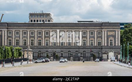 Centre ville de Bruxelles, région de la capitale de Bruxelles - Belgique - 06 20 2020 façade du palais de l'Académie Banque D'Images